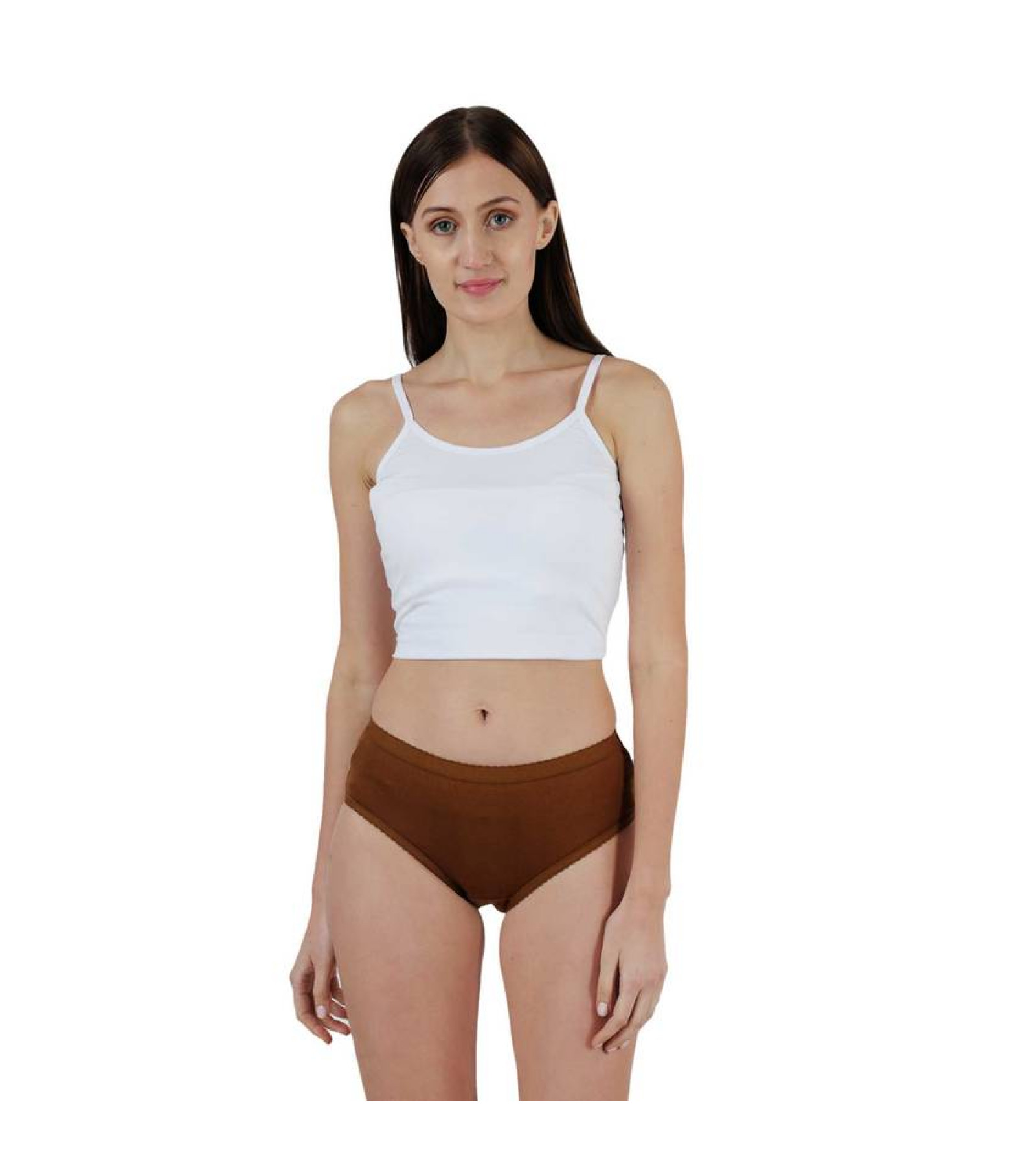 Vink Women's Cotton Panty | Plained Outer Elastic